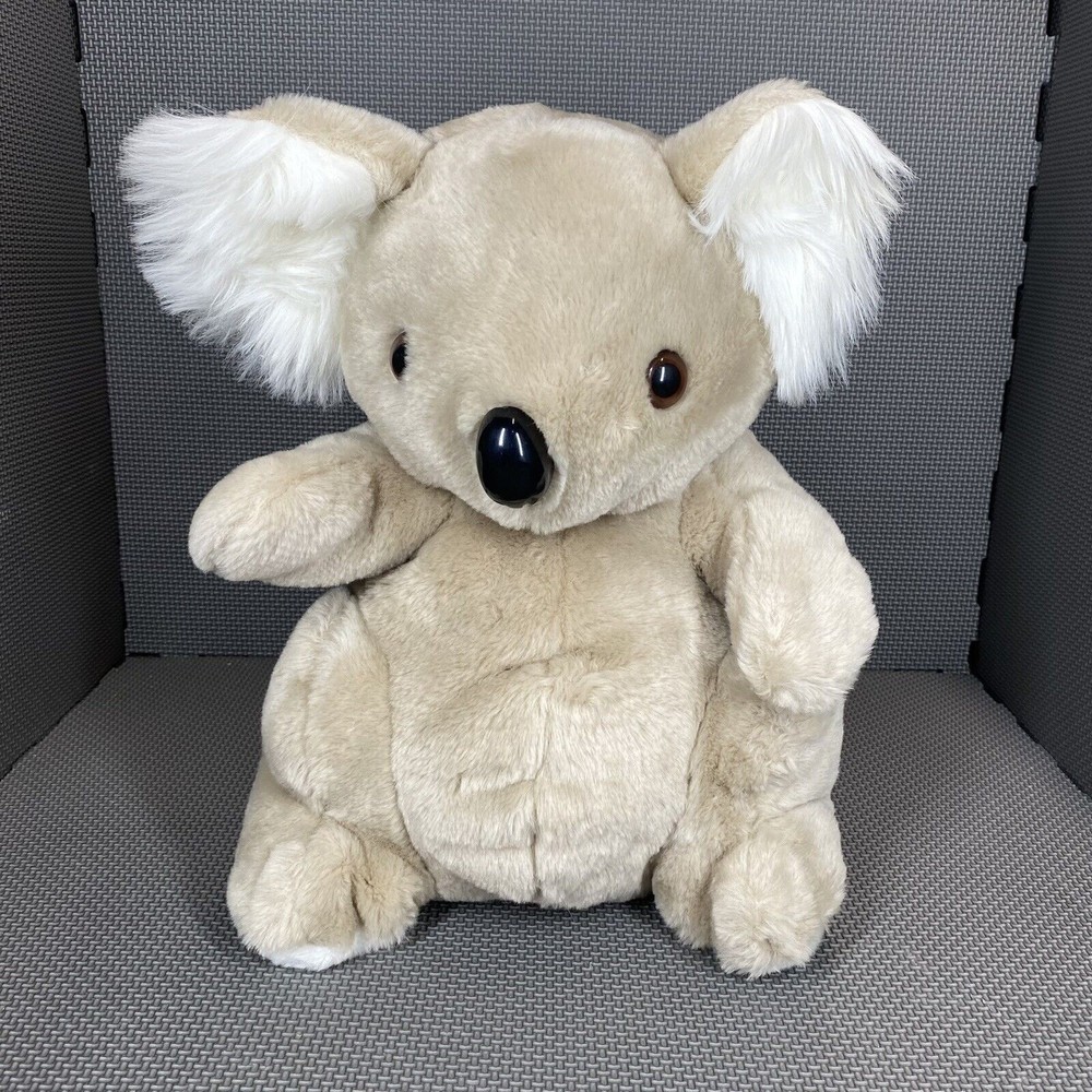 Vintage DaeKor Plush Koala Bear Gray Pot Belly Stuffed Animal Toy 1979